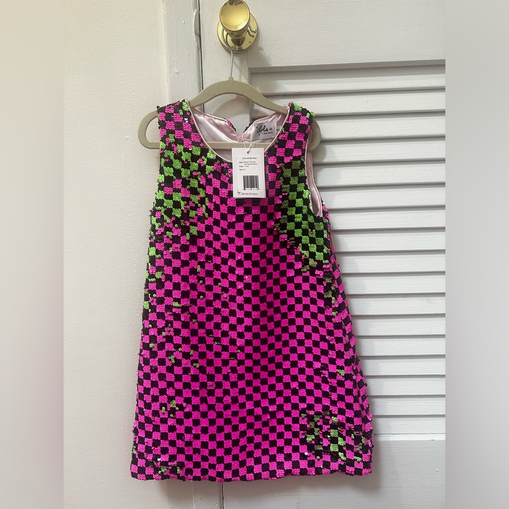 - Lola & the boys mermaid flip sequin Skater princess checkerboard a line …